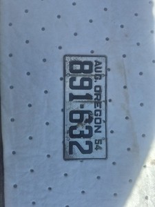 Vintage Bicycle License Plate