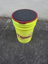 Diamond Official Fastpitch 12YSC 17 Softballs with Yellow Bucket - Used