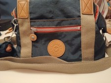 Kipling Art Mini Navy Satchel Crossbody Bag w...