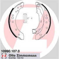 Zimmermann BREMSBACKEN-SATZ Hinterachse Passend FüR CitroËN C2 C3 Peugeot 1007