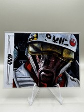 2025 Star Wars Galaxy Chrome Black Foil Sketch Ello Asty by Ashley Marsh