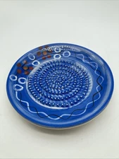 Fine French Garlic Grater Antique 300 Collectible Brand Blue Ceramic USA Edition