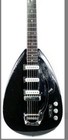12 String 24 Frets Teardrop Black Electric Guitar SSS Single Coil Pickup