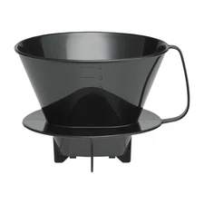 HIC Harold Import Co. 2664 Coffee Filter Cone, No. 4, Black