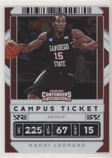 2020-21 Panini Contenders Draft Picks Campus Ticket Kawhi Leonard #18 10uo