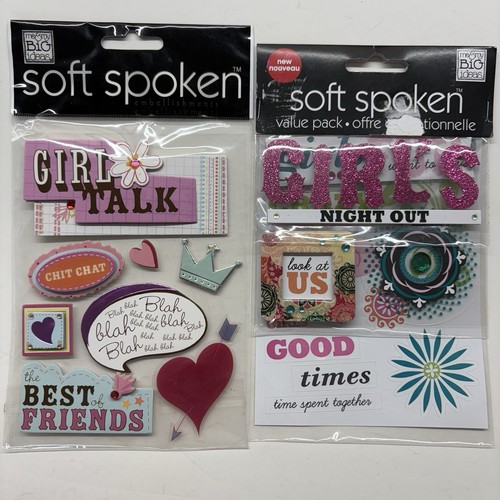 Me & My Big Ideas Soft Spoken Girl Paket Posten Aufkleber Girls Night Out Girl Talk