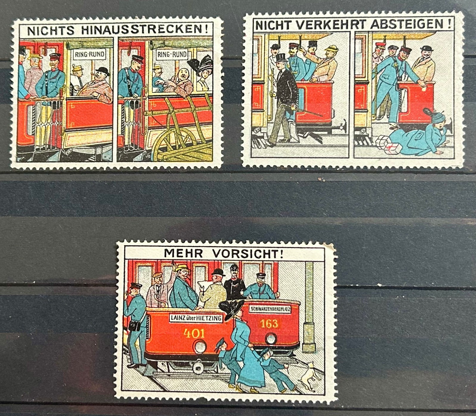 1919-20 Austria Poster Stamps Traffic Education Fritz Schonpflug MNH rare /1068