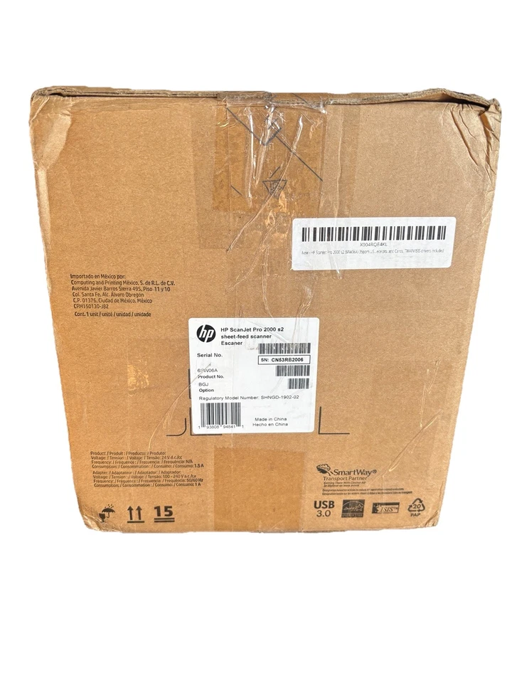 HP Scanjet Pro 2000 s2 Duplex Desktop Document Scanner - 6FW06A - Image 2 of 3