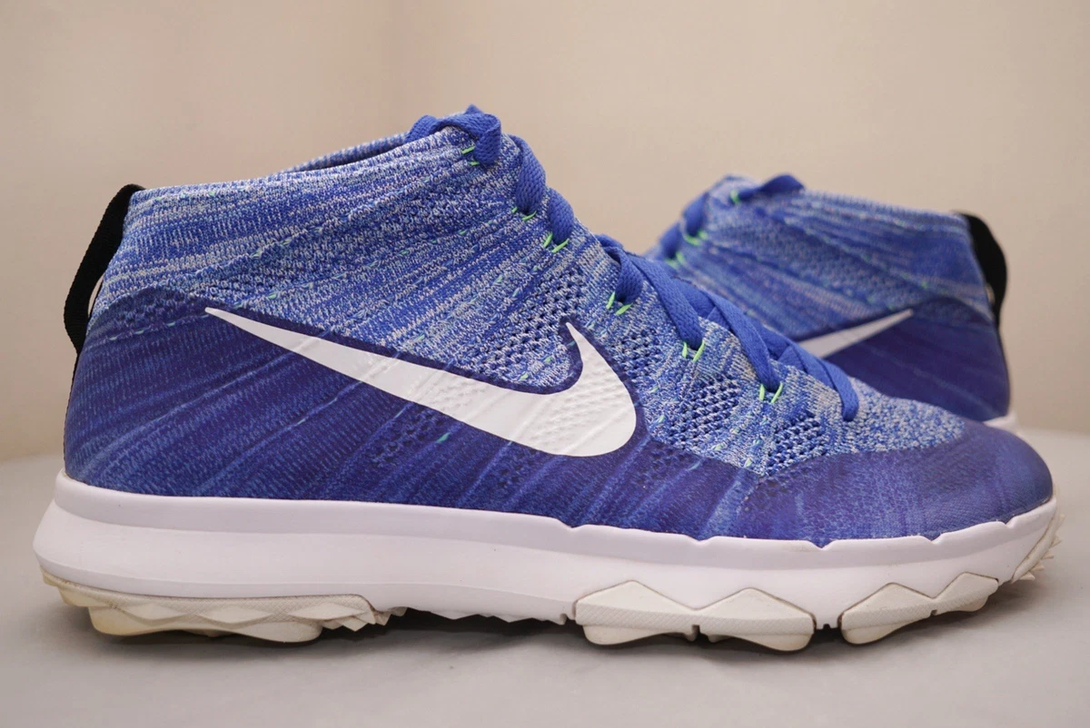 nike lunar flyknit chukka men size 13 shoe blue orange athletic running sneakers Nike Lunar Flyknit Chukka  main image 2