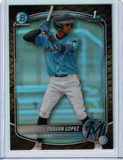 2025 Bowman - Chrome Prospects Fabian Lopez #BCP-19 Reptilian Refractor
