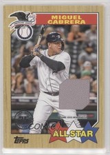 2022 Series 2 1987 Topps Baseball All-Star Relics Miguel Cabrera #87ASR-MC 8h7