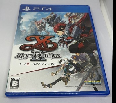 Ys IX Monstrum Nox Japanese version Japan PS4 Sony PlayStation 4 USED