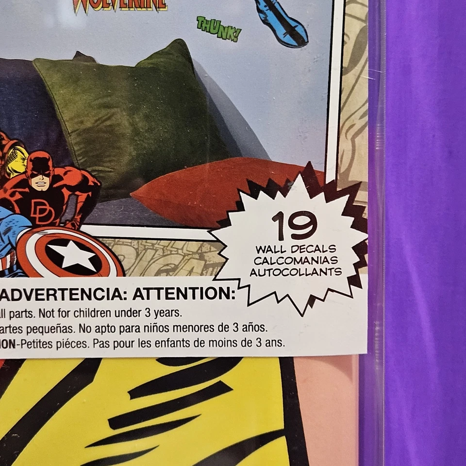 NUEVO WOLVERINE Clásico Retro Pelar y Pegar 19 Calcomanías de Pared Compañeros de Habitación 2015 SELLADO  Foto 4 de 4