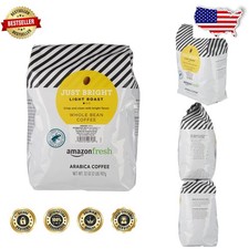 Just Bright Light Roast Whole Bean Coffee 32oz Arabica Nutty Caramel 14.93 per pound