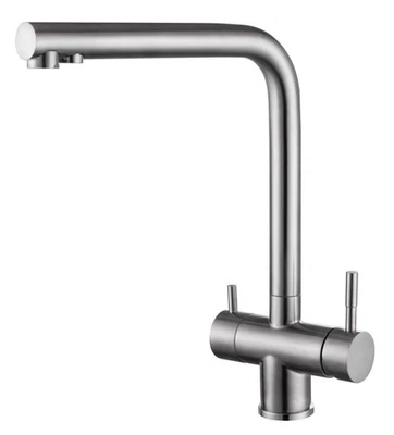 Rubinetto Da Cucina 3 Vie JRUIA In Ottone – Girevole 360°, Estraibile, Per Acqua Filtrata E Normale, Finitura Nera