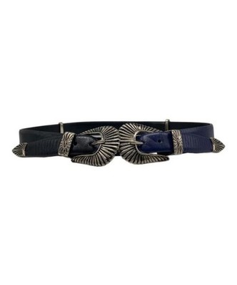 TOGA PULLA                    Double buckle belt black