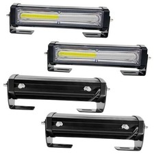 Emergency Strobe Lights for Vehicle, 4 in 1 LED 32W Surface Mount White Green
