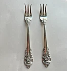 Wallace Sterling Silver Grande Baroque Oyster/Cocktail/ seafood Forks
