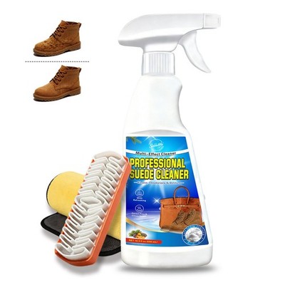Suede Shoe Cleaner Kit,16.9 Oz Suede No-Rinse Foam Shoe Cleaner Kit with Brus...