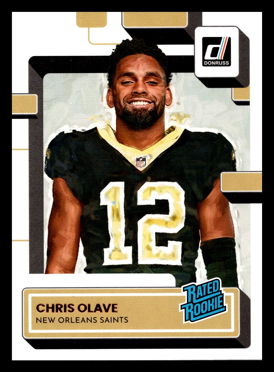 2022 Panini Donruss - Rated Rookie Chris Olave #309 Canvas (RC) 2
