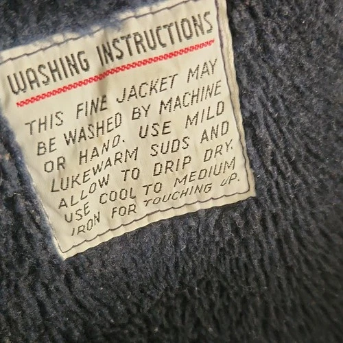 Zero King Men's Navy Nylon Bomber Jacket Zip Windproof  Water Resistant 44 image 3