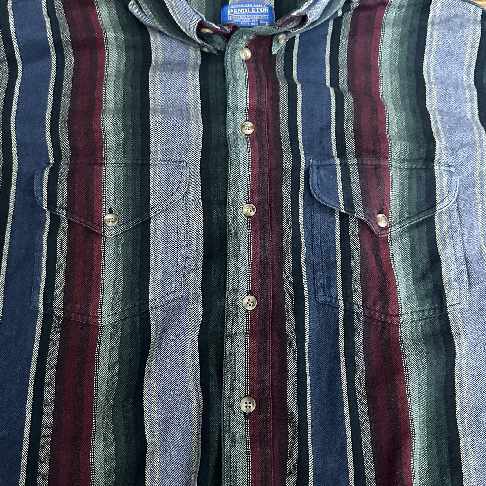 Pendleton Men's Button Down Shirt Multicolored St… - image 3
