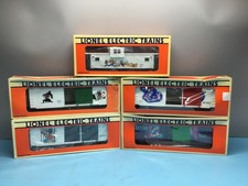 Menge (5) Lionel Spur O Disney Züge - Güterwagen & Extended Vision Begleitwagen