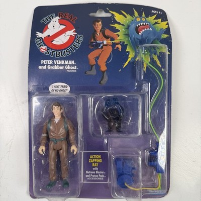 The Real Ghostbusters Peter Venkman & Grabber Ghost Action Figure Kenner Hasbro