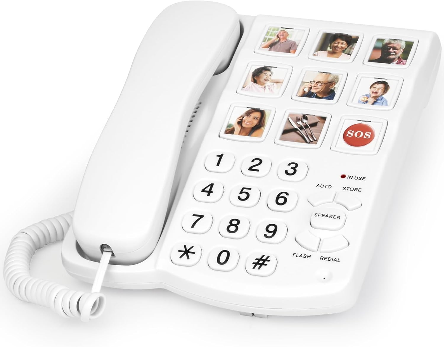 Big Button Phones for Elderly and Dementia Sufferers Loud Ringer House Landline