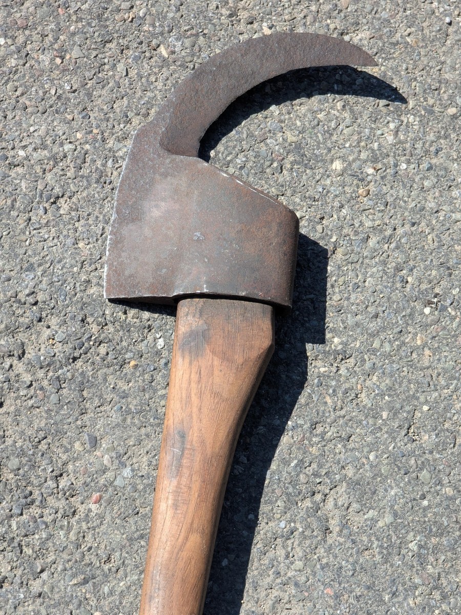 Antique Vintage Brush Axe Bill Hook Brush PATENTED Fireman Farmer