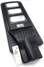 Lampione Stradale Faro a Led 90W + Pannello Solare + Telecomando E Crepuscolare