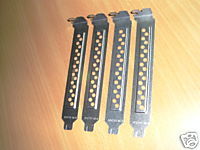 4x Slotblech gelocht - Slotblech Lüftungslöcher bracket - NEU