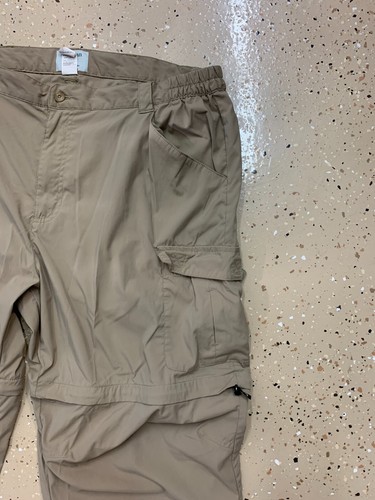L.L. Bean Men's Convertible Zip Off Nylon Hiking Cargo Pants Shorts XL - Picture 2 of 8