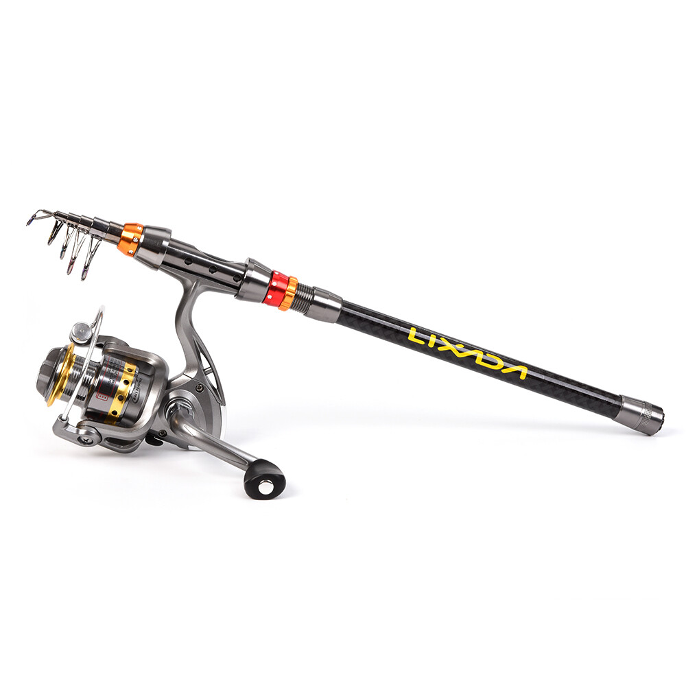 Telescopic Fishing Rod and Reel Combo Full Kit Carbon Fiber Fishing eBay