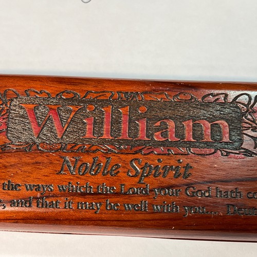Custom William Personalized Pen And Case Set Wood Engraved William Noble Spirit - Picture 10 of 11