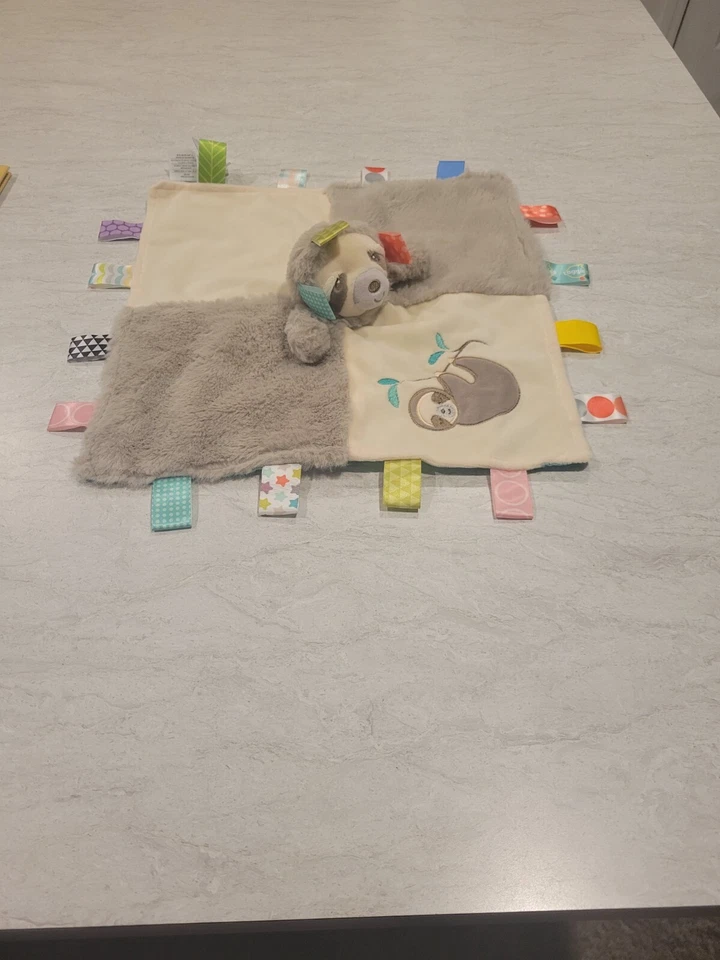 Mary Meyer Taggies Melaza Perezoso Personaje Manta Felpa Suave Lovey Baby LN Foto 3 de 4