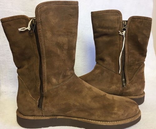 UGG Australia Abree Short Bruno Suede/Sheepskin Boots Women's 1009250 - Picture 9 of 12