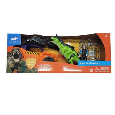 Animal Planet Dino Exploration Set Vehicle, Figure, Dinosaur