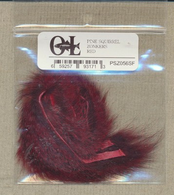 Pine Squirrel Zonkers - red PSZ056SF
