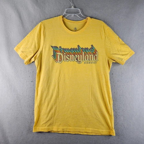 Disneyland Resort Shirt Adult Extra Large Yellow Bright Retro Basic Park