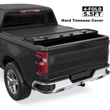 5.5FT Hard Solid Truck Bed Tonneau Cover For 2014-2024 Toyota Tundra 4-Fold New