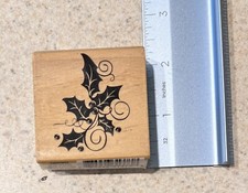 Craft Smart Wood Rubber Stamp Christmas Holy