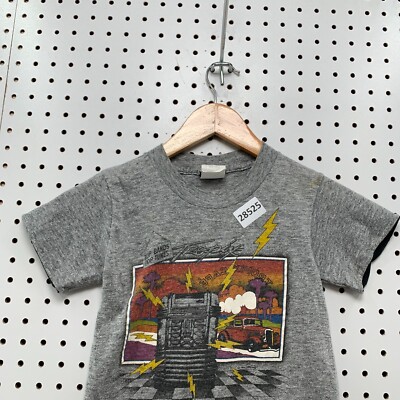 Vintage 80s Top Half Shirt TROPIX Cafe Shirt Classic Car Youth