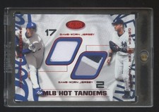 2002 HOT PROSPECTS DEREK JETER-KAZUHISA ISHII #ED 01/10 DUAL GAME PATCH/JERSEY !