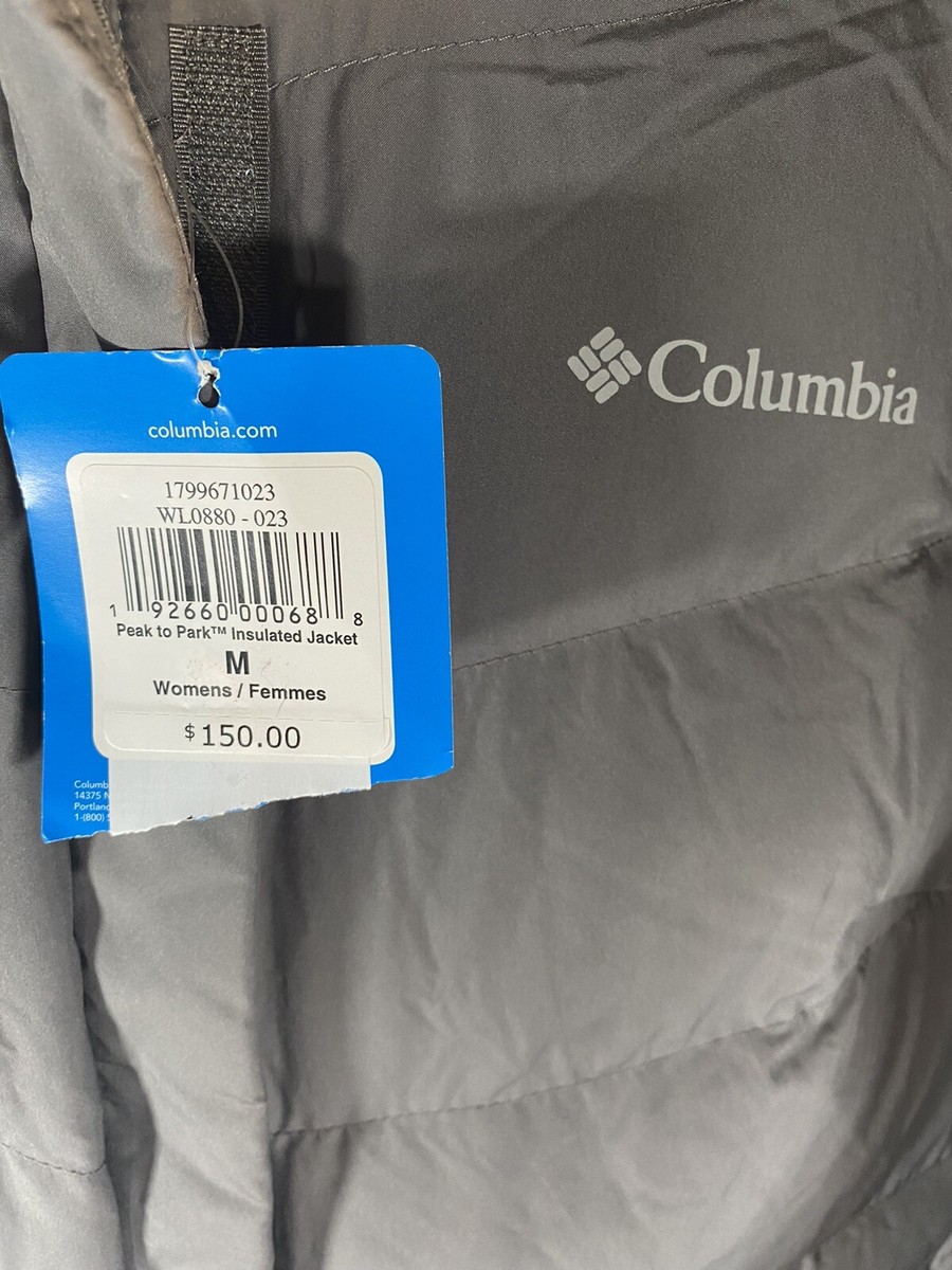 WOMENS Columbia PEAK TO PARK DOWN INSULATED WARM WINTER JACKET