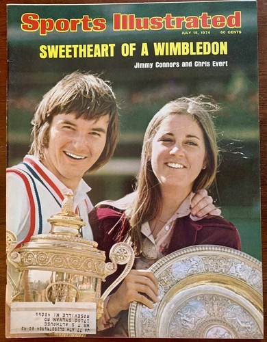 July 15, 1974 Jimmy Connors and Chris Evert Tennis Sports Illustrated
