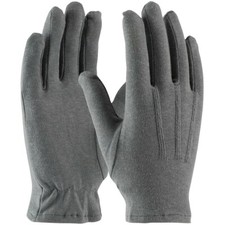 Grey Men's Dress Gloves, 100 Cotton - Large - parade, police, military, waiters