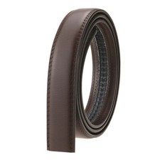 2.8cm Width Genuine Leather Automatic Belt Without Buckle Waist Strap Waistband