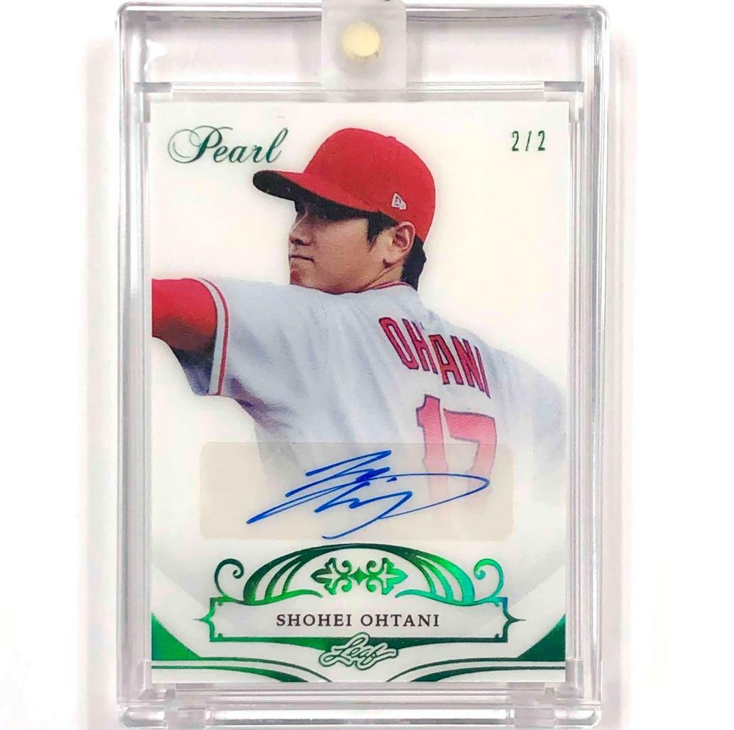 2018 Leaf Pearl RC Shohei Ohtani autograph Green Holofoil rookie card 2/2  Auto | eBay