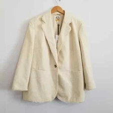 NWT Future Collective Ivory Textured Jacket Size XXL